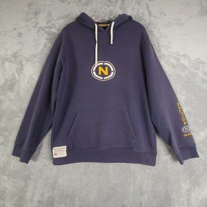 Vintage Nautica Jeans Mens Sweatshirt Pullover Embroidered Logo‎ 90s Navy Blue M